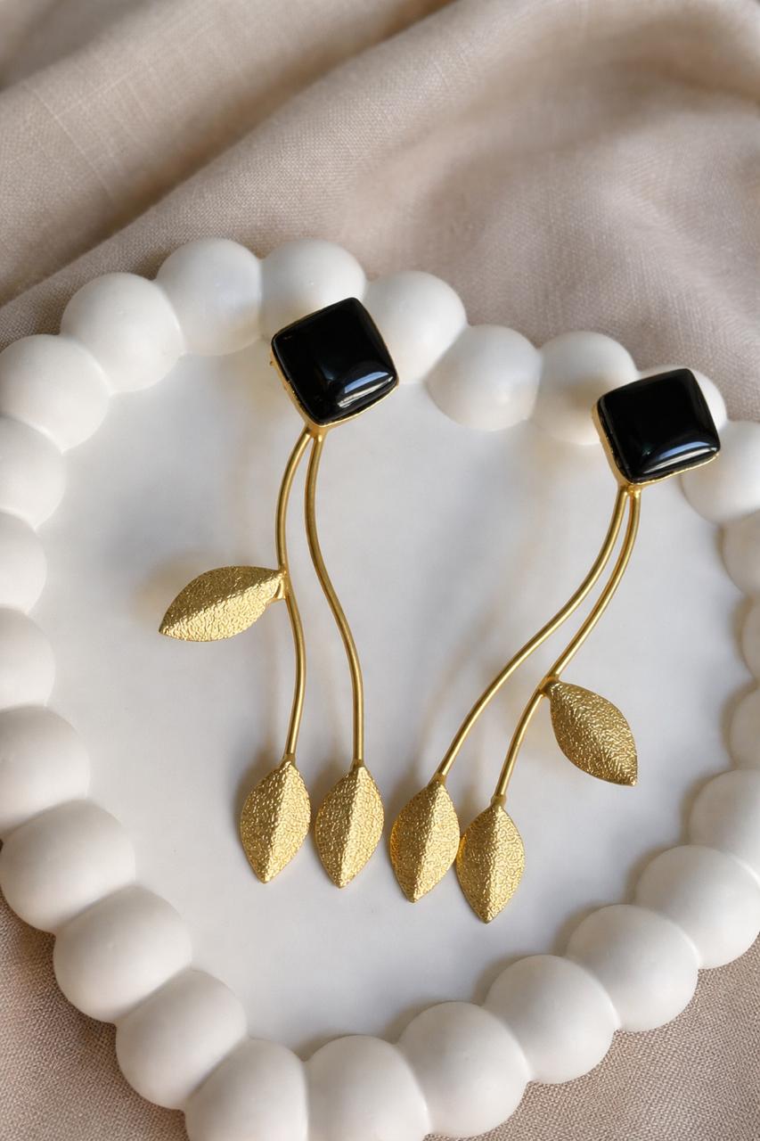 Breeze Triple Leaf Drop Earrings