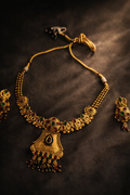 Classic Kasu Temple Pendant Necklace Set