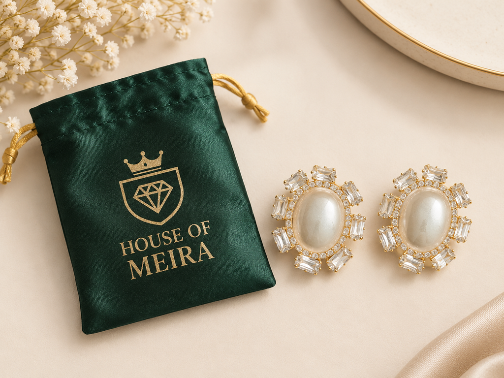 Pearl Radiance Statement Stud Earrings