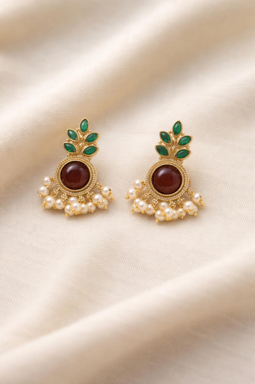 Bloom Pearl Drop Earrings