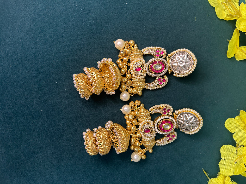 Traditional Jhumka Chandbali Earrings