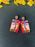Artisan Tribal Muse Earrings (Radha-Krishna)