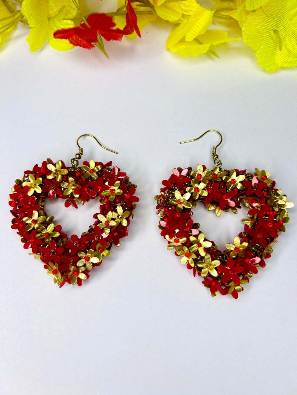 Blossom Heart Statement Earrings