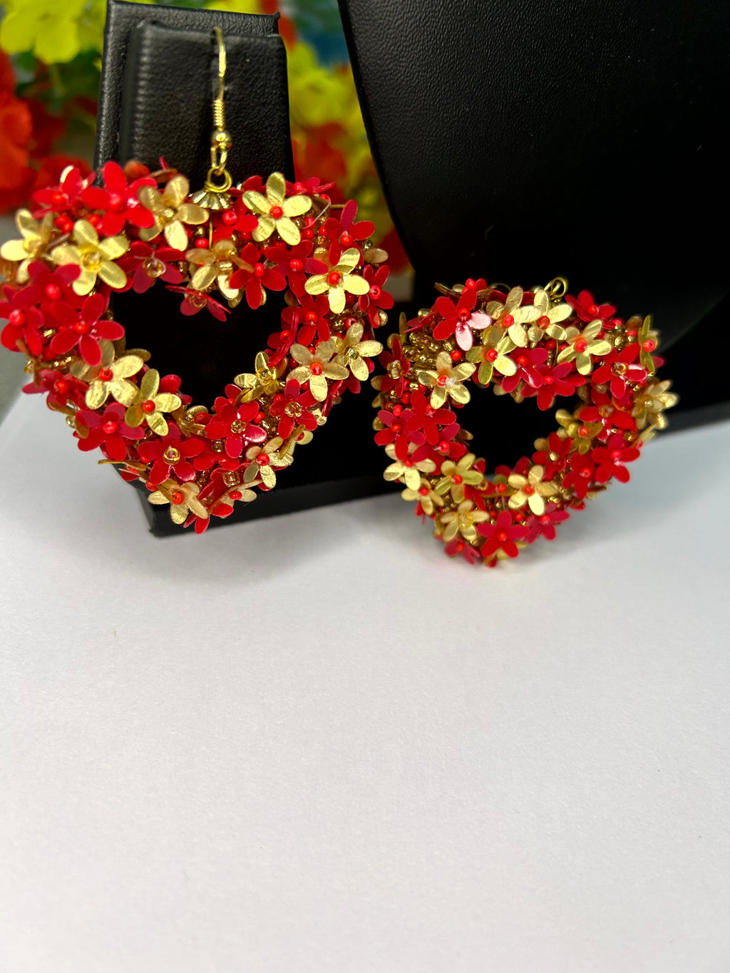 Blossom Heart Statement Earrings