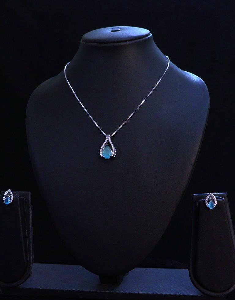 Diamond Replica Teardrop Grace Necklace Set