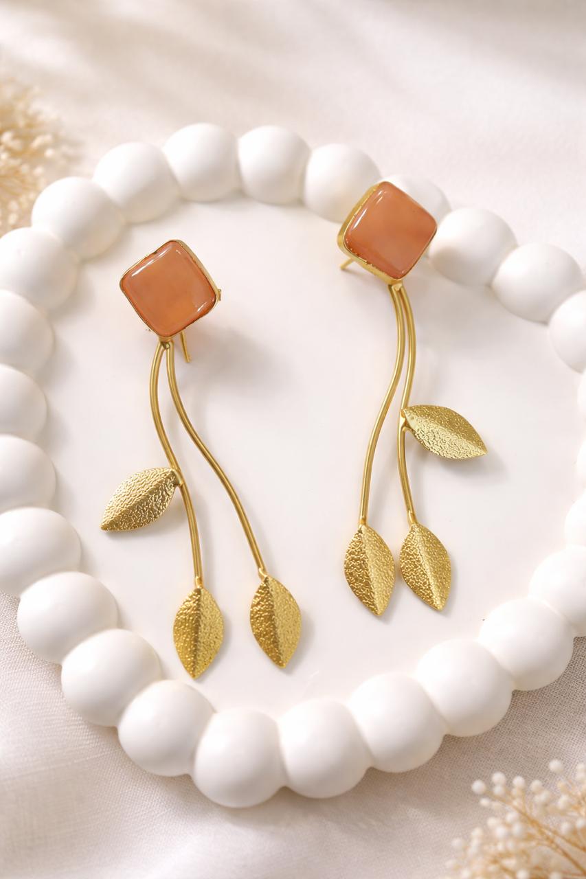 Breeze Triple Leaf Drop Earrings