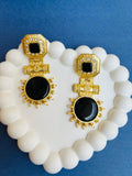Black Heritage Gold Statement Earrings