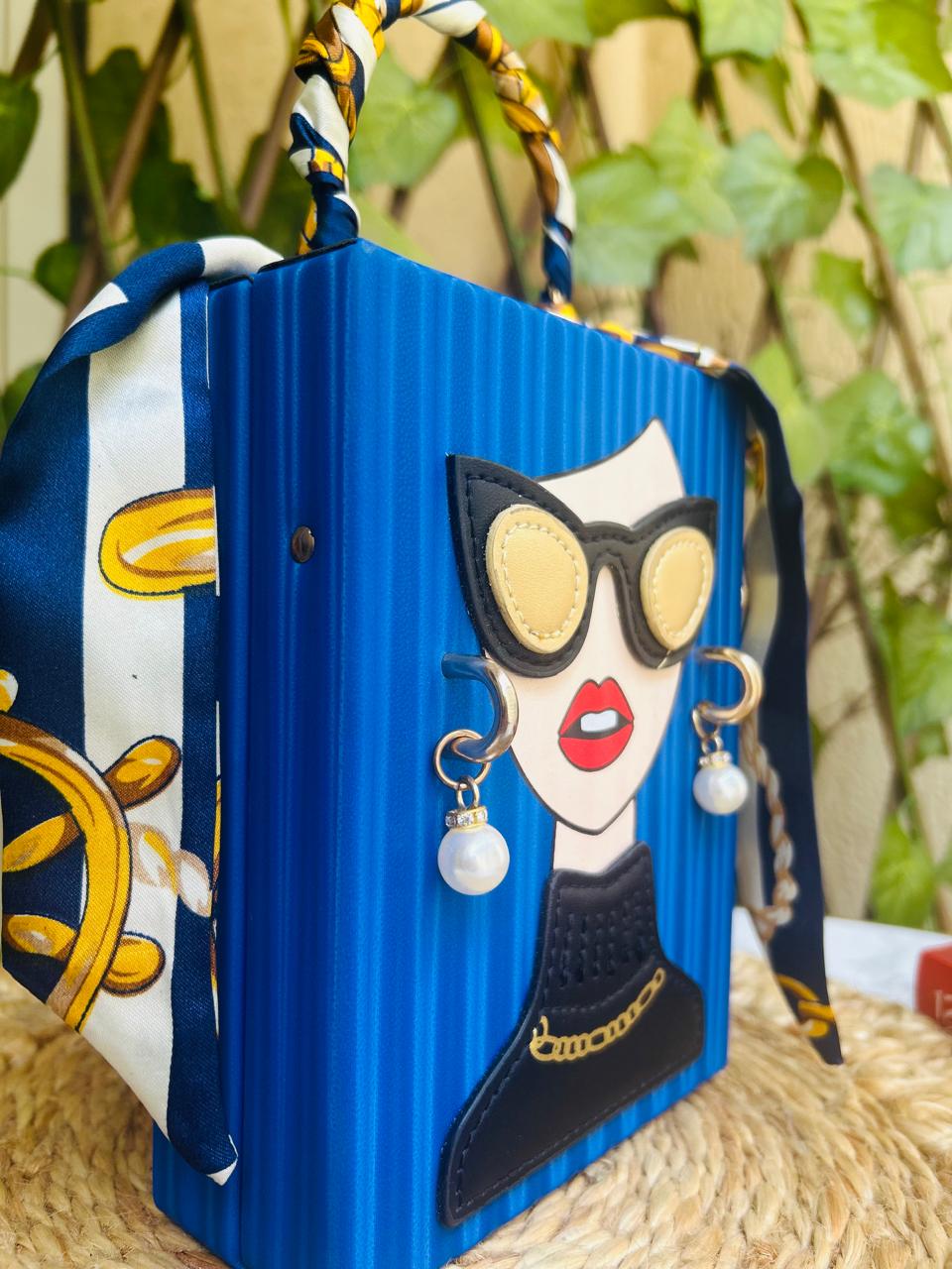 Blue Icon Muse Mini Handbag