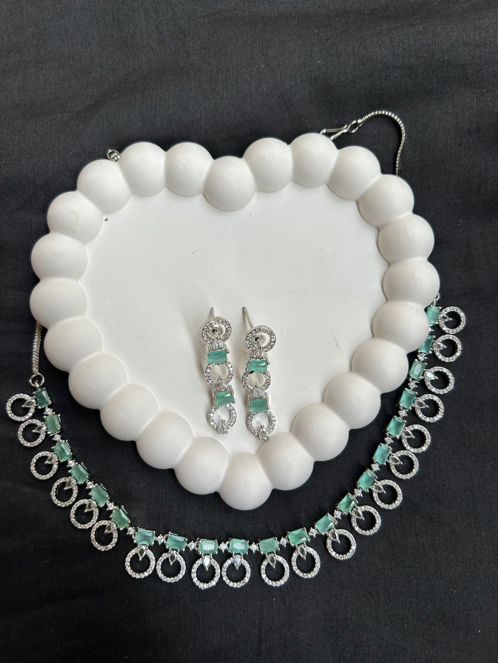 Aqua Cirque Crystal Necklace Set