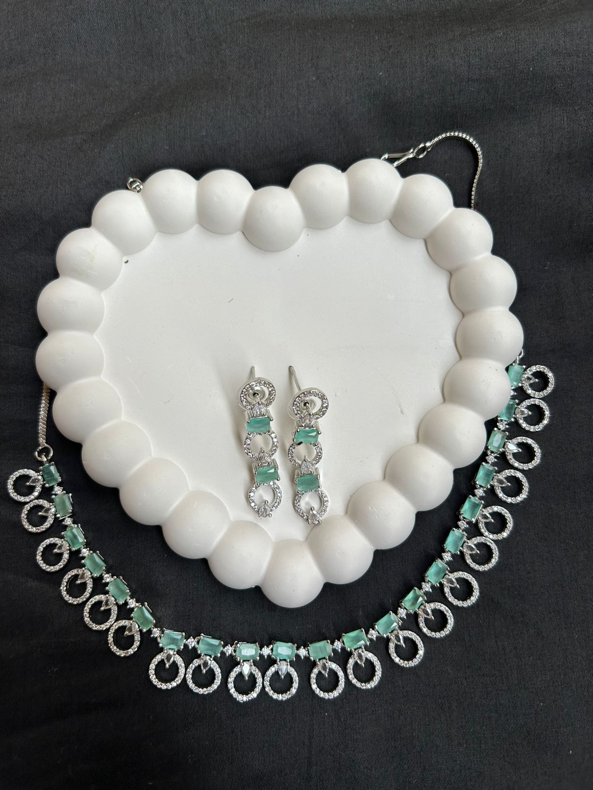 Aqua Cirque Crystal Necklace Set