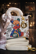 Chic Doodle Box Sling Handbag
