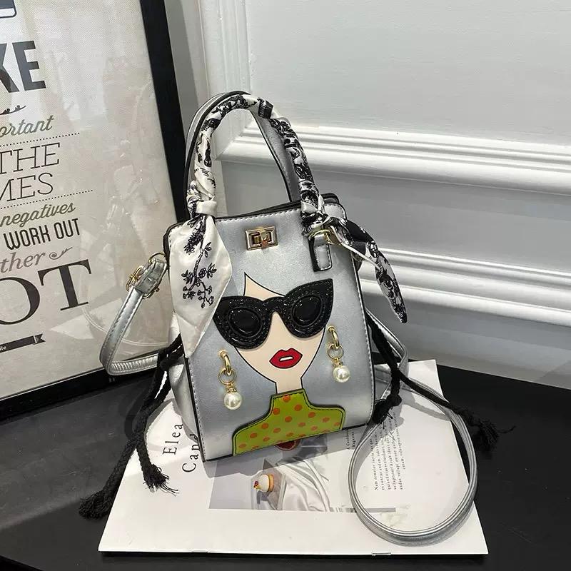 Silver Icon Chic Mini Handbag