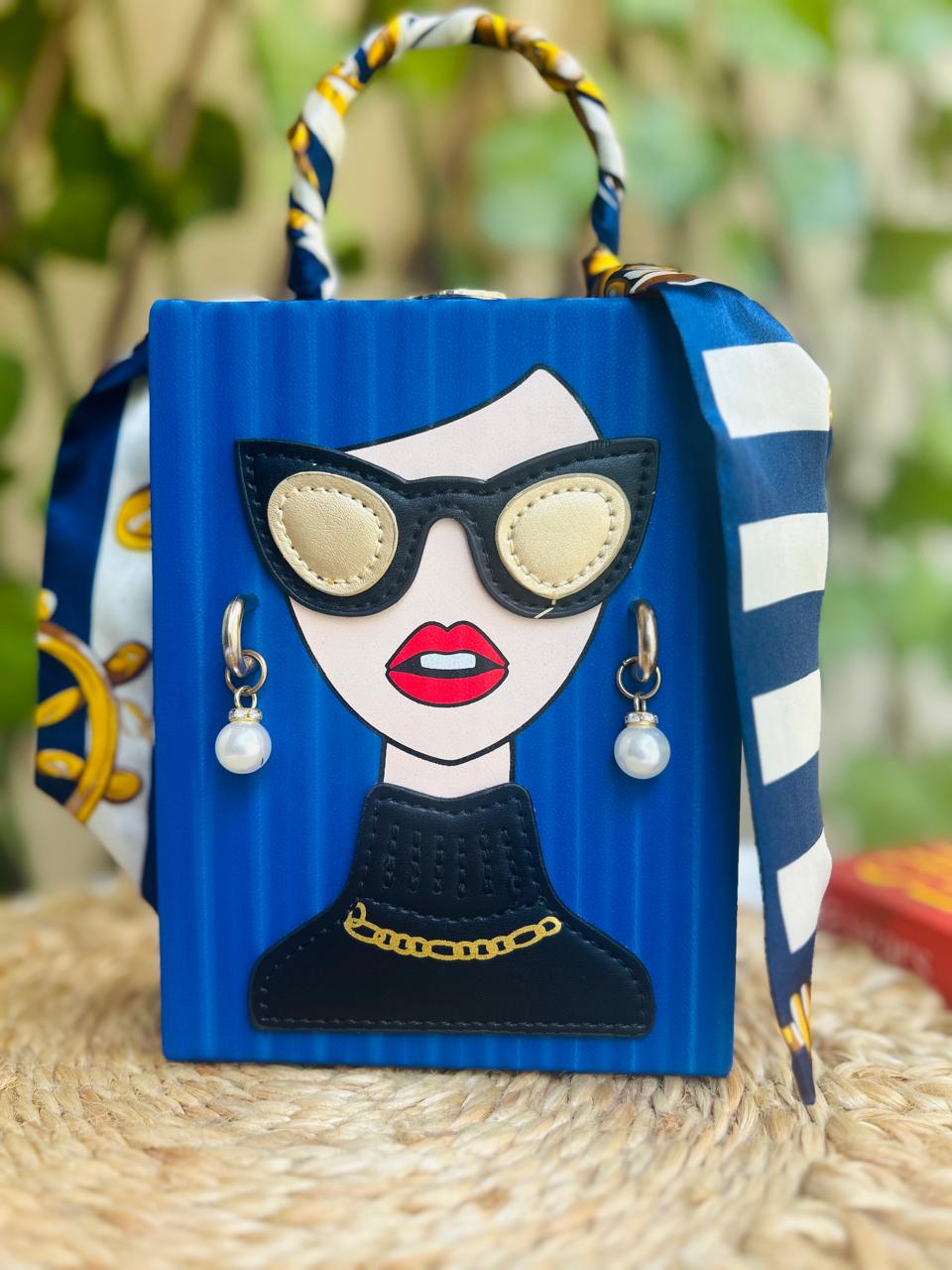 Blue Icon Muse Mini Handbag