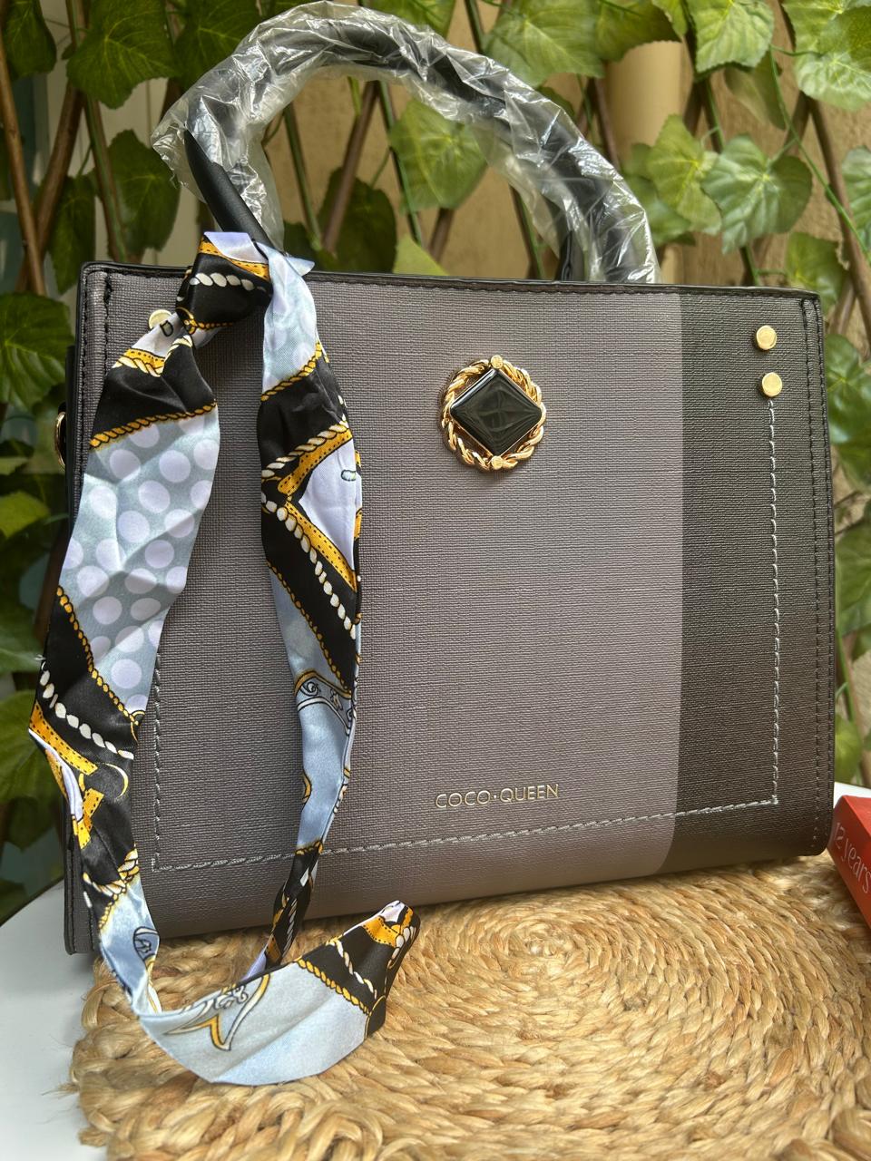 Slate Grace Structured Handbag