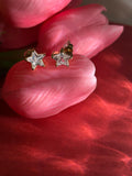Star Crystal Stud Earrings for Women | 18K Gold Plated Stainless Steel Earrings | Anti-Tarnish Minimalist Jewelry