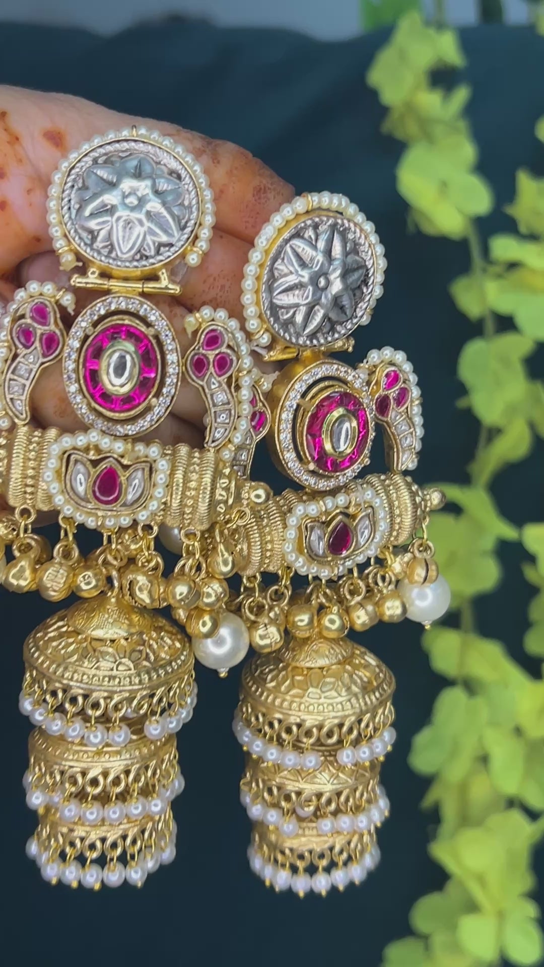 Traditional Jhumka Chandbali Earrings