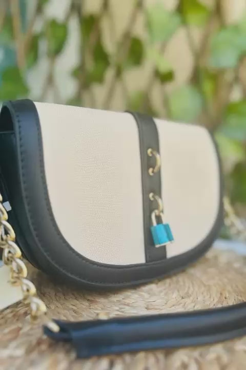 Luna Canvas Saddle Sling Bag