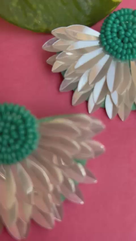 Bloom Aura Floral Stud Earrings