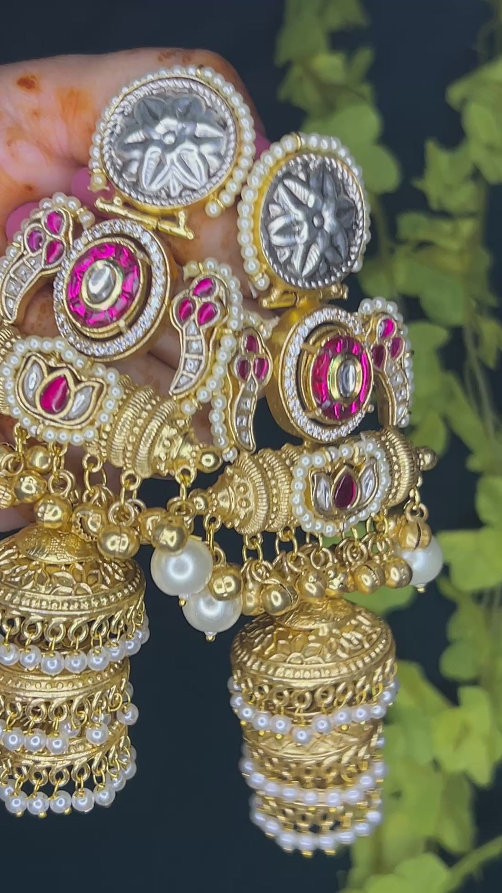 Traditional Jhumka Chandbali Earrings