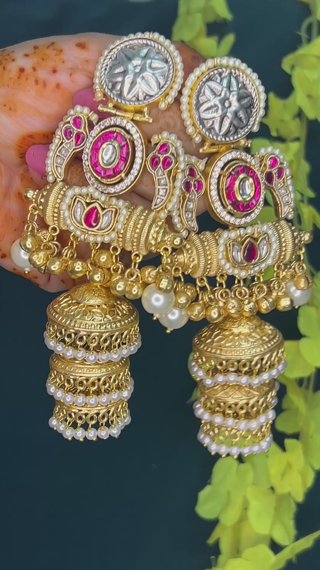 Traditional Jhumka Chandbali Earrings